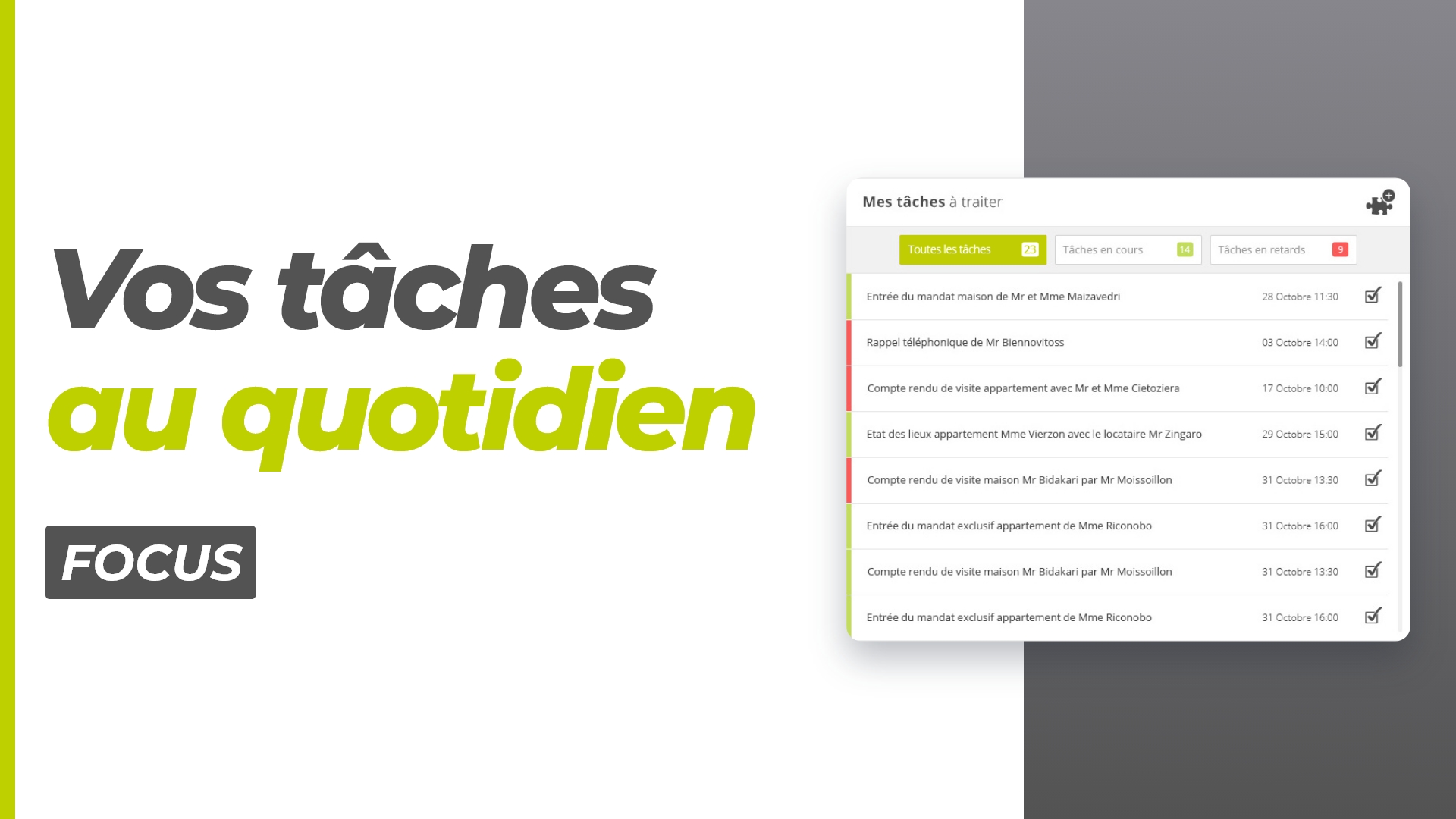 CRM - Gérez vos tâches quotidiennes avec Hektor
