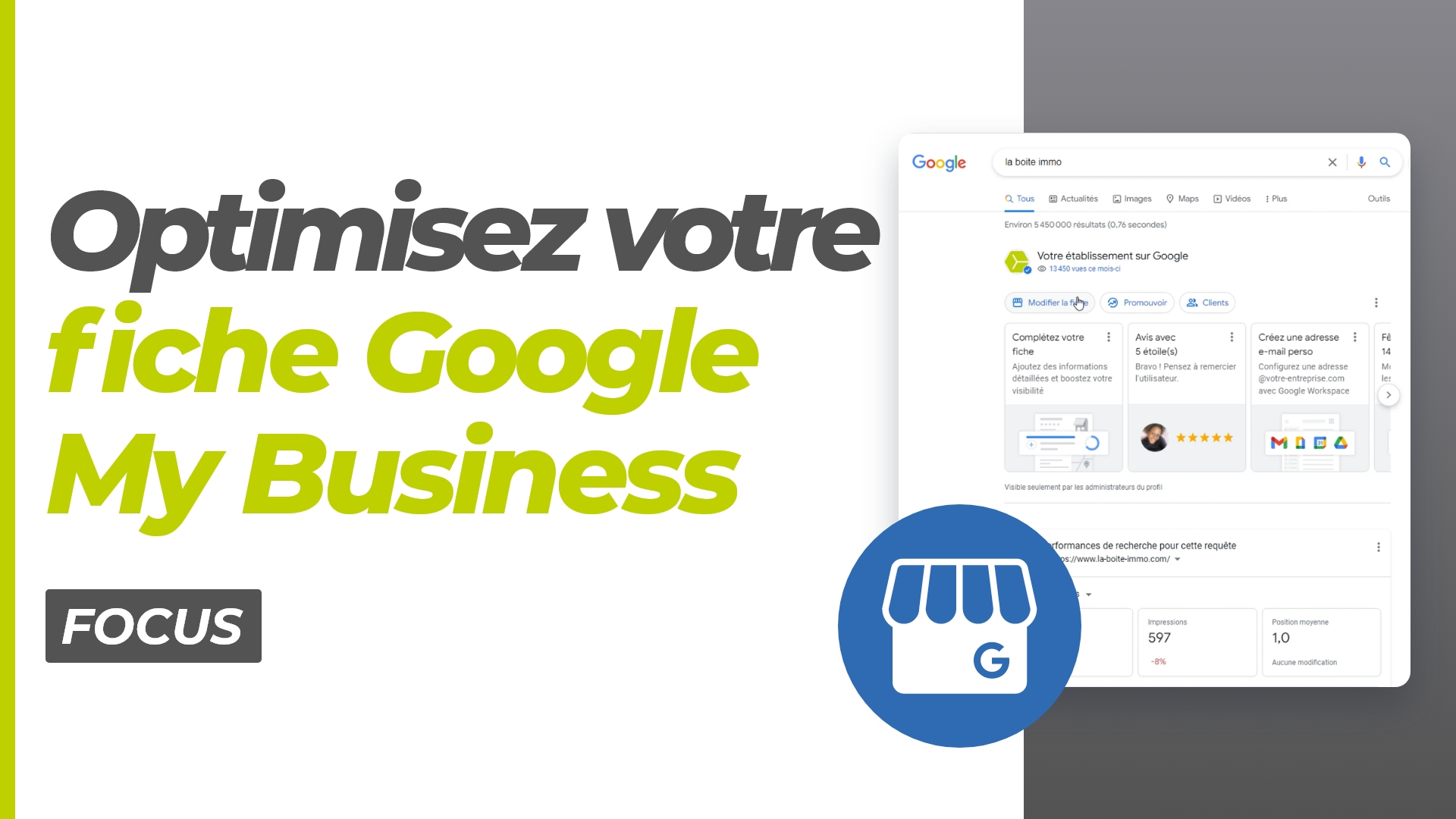 Comment optimiser sa fiche Google My Business